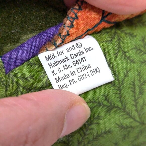 VTG Hallmark Turkey Plush Stuffed Animal Thanksgiving Table Decor Centerpiece - Picture 9 of 9